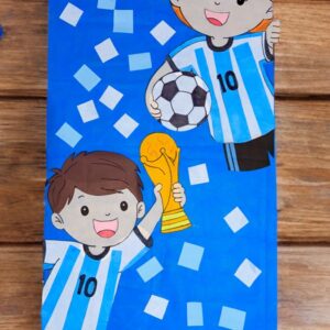 Telón escenográfico para actos escolares – Modelo fútbol